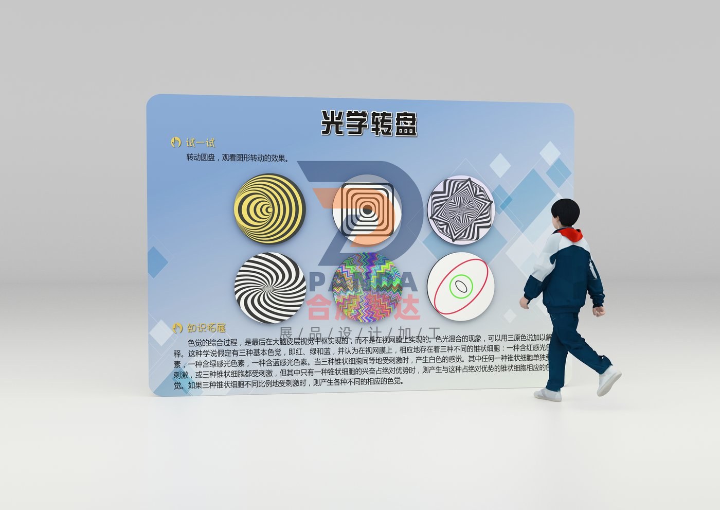 错觉转盘实验展项图